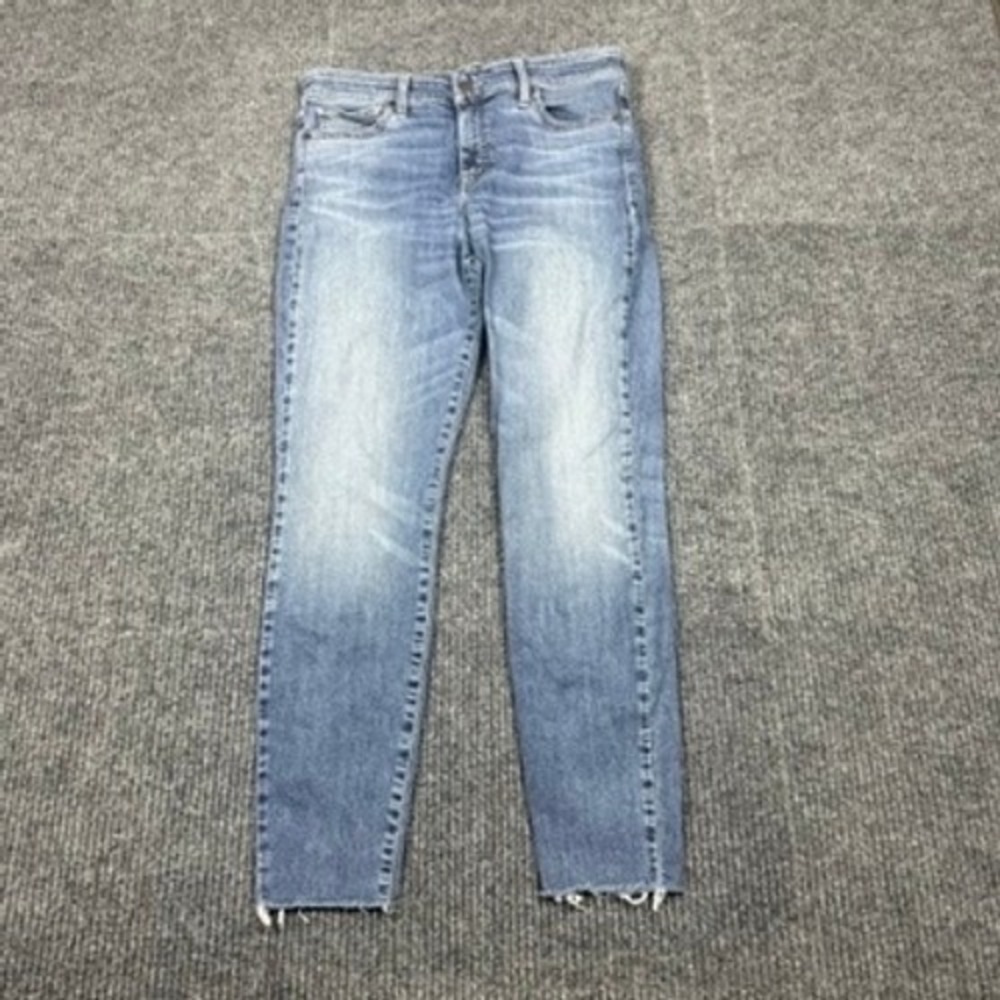 Lucky Brand Ava Mid Rise Super Skinny Jeans Stone Bridge Blue 10/30 7W14311